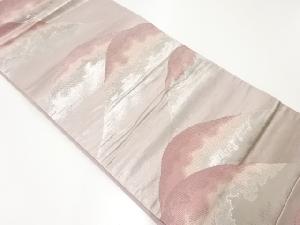 アンティーク　山並模様織出し袋帯（材料）